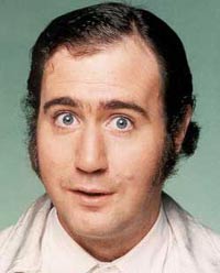 ... to andy kaufman photo left ...